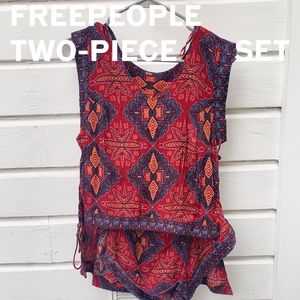 Free People two-piece romper set